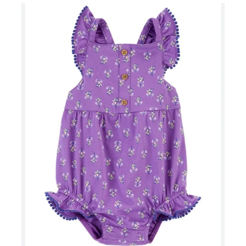 Carters‎ NWT 3M Baby Floral Bubble Romper